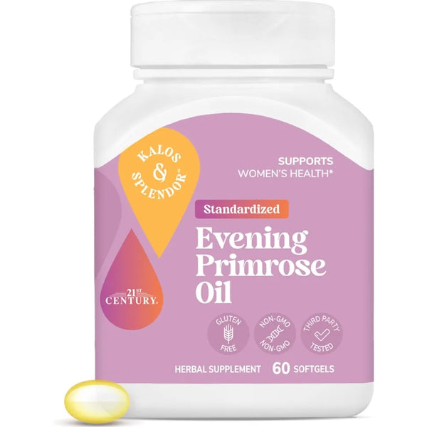 21st Century Evening Primrose Oil 1000mg Softgels, Women's Health, 60ct
