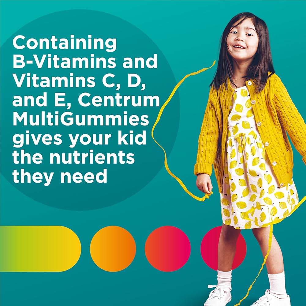 Centrum Kids Multivitamin Gummies, Tropical Punch Flavor Made With Natural Flavors, 150 Count