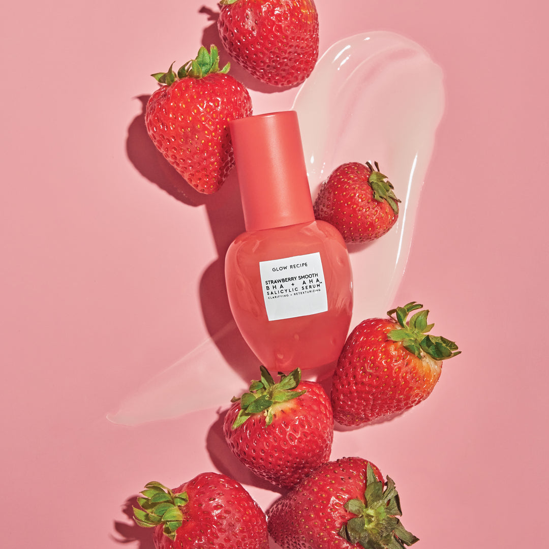 GLOW RECIPE Strawberry Smooth BHA+AHA Salicylic Serum,30ml