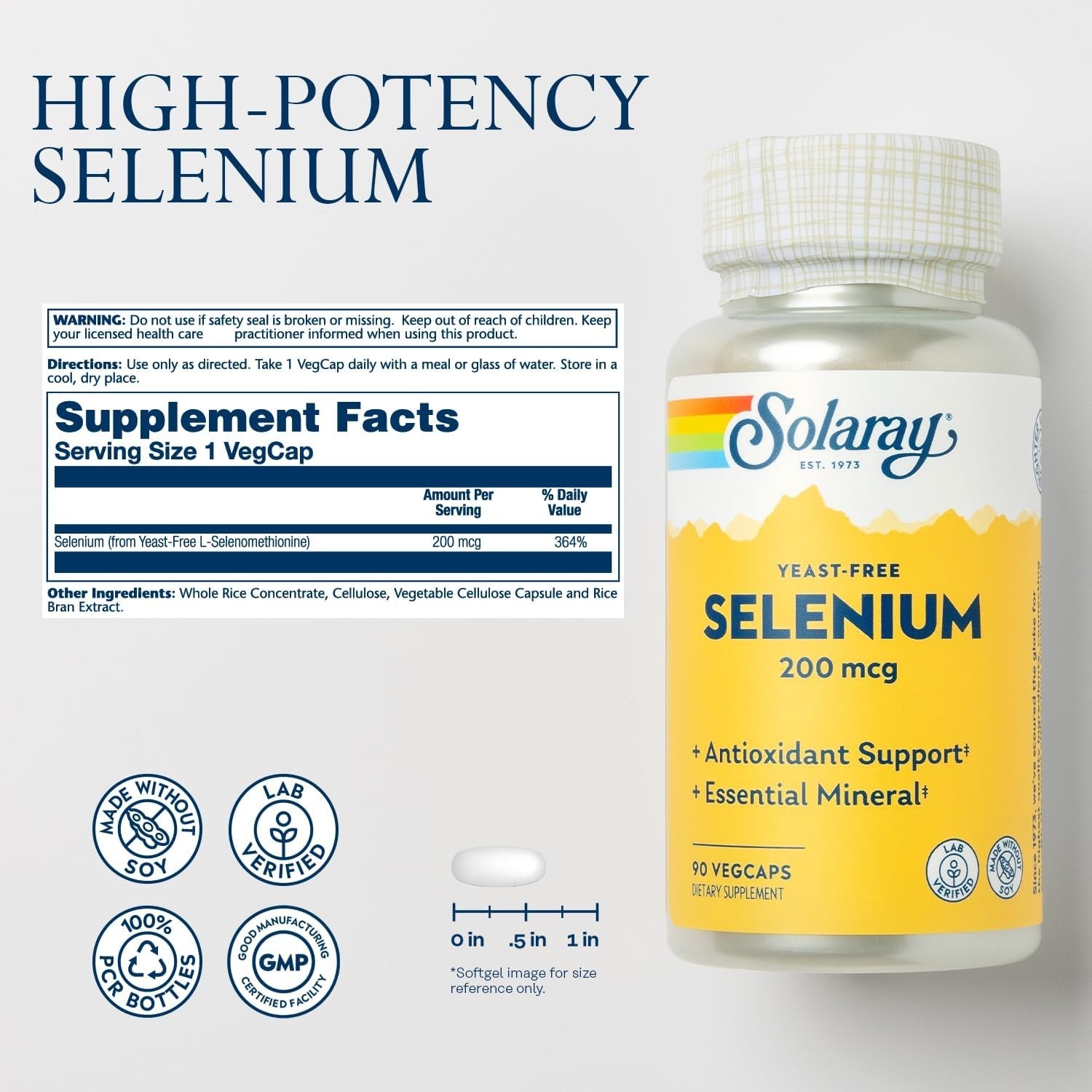 Solaray Selenium 200mcg
