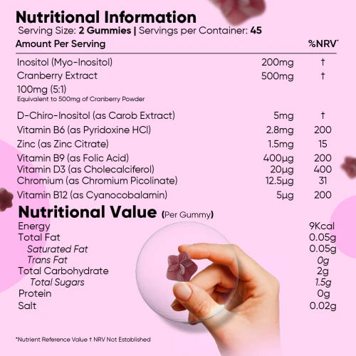 WeightWorld Myo & D-Chiro Inositol 90 Gummies