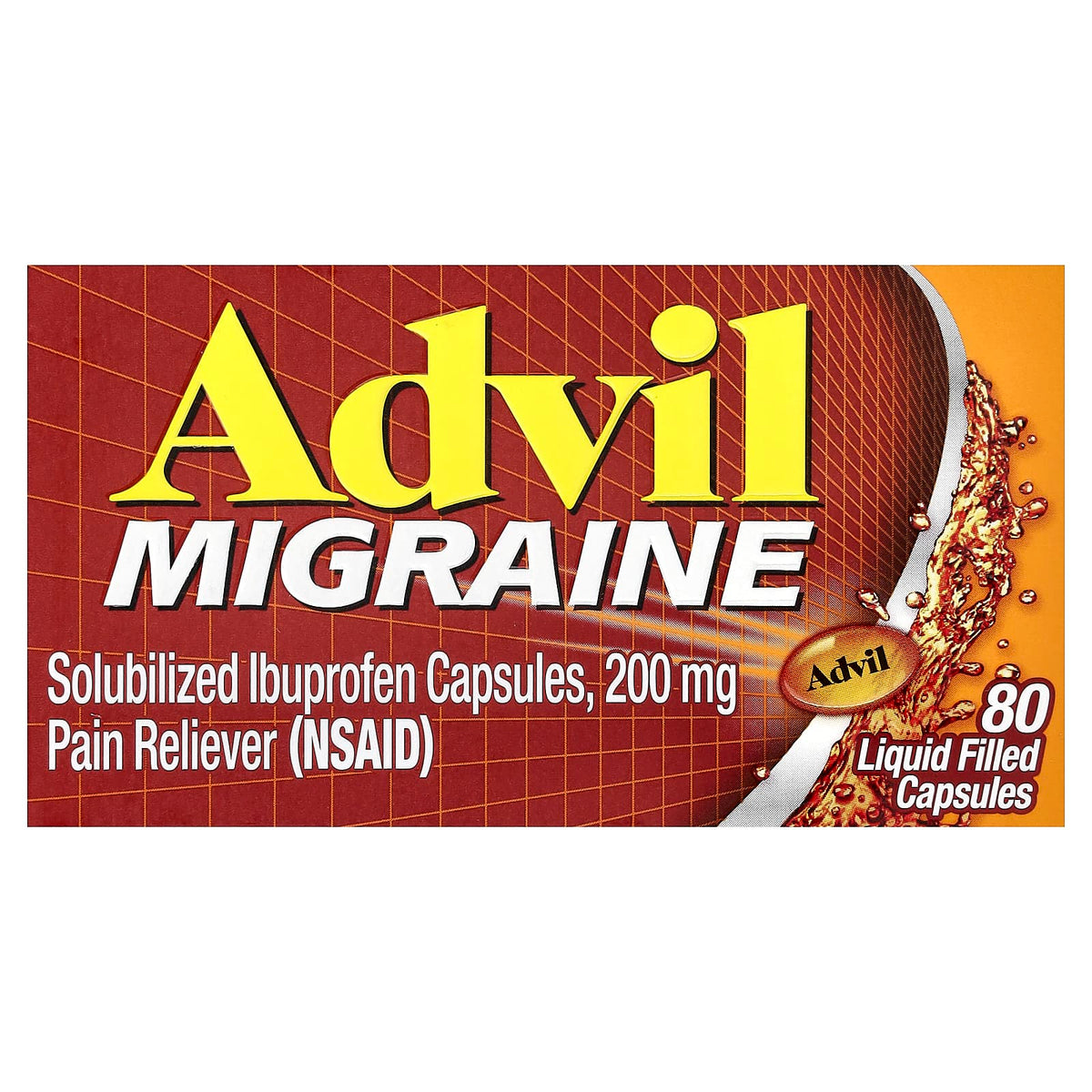 Advil Migraine, Ibuprofen, 80 Liquid Filled Capsules