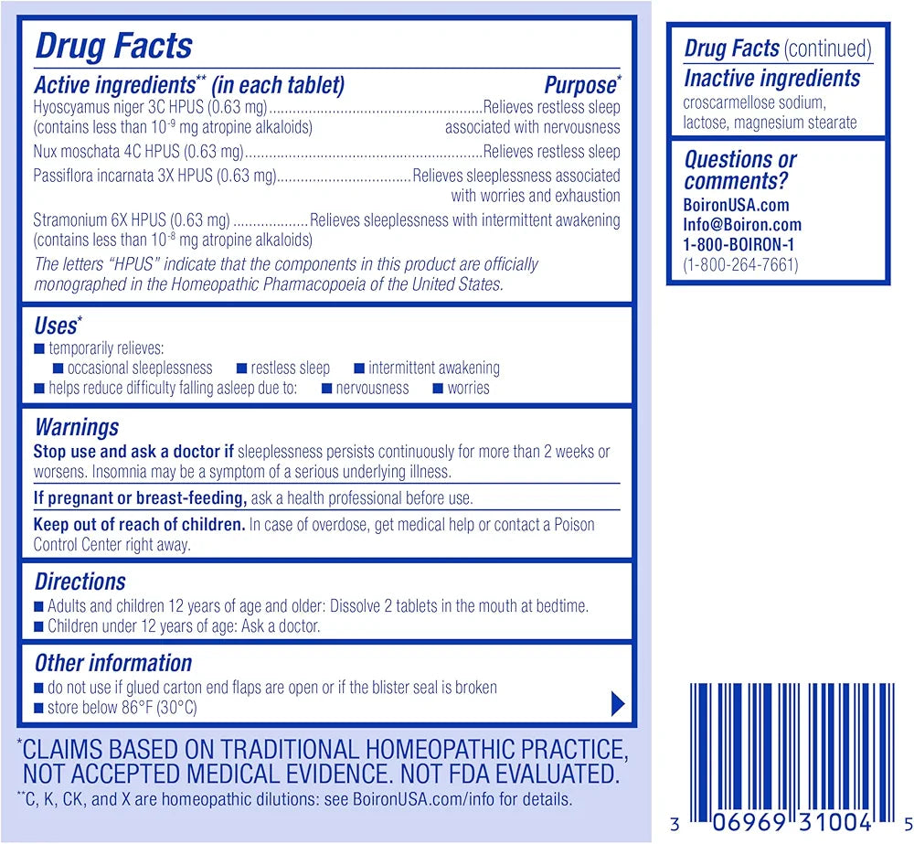 Boiron Sleepcalm -60 meltway tablets