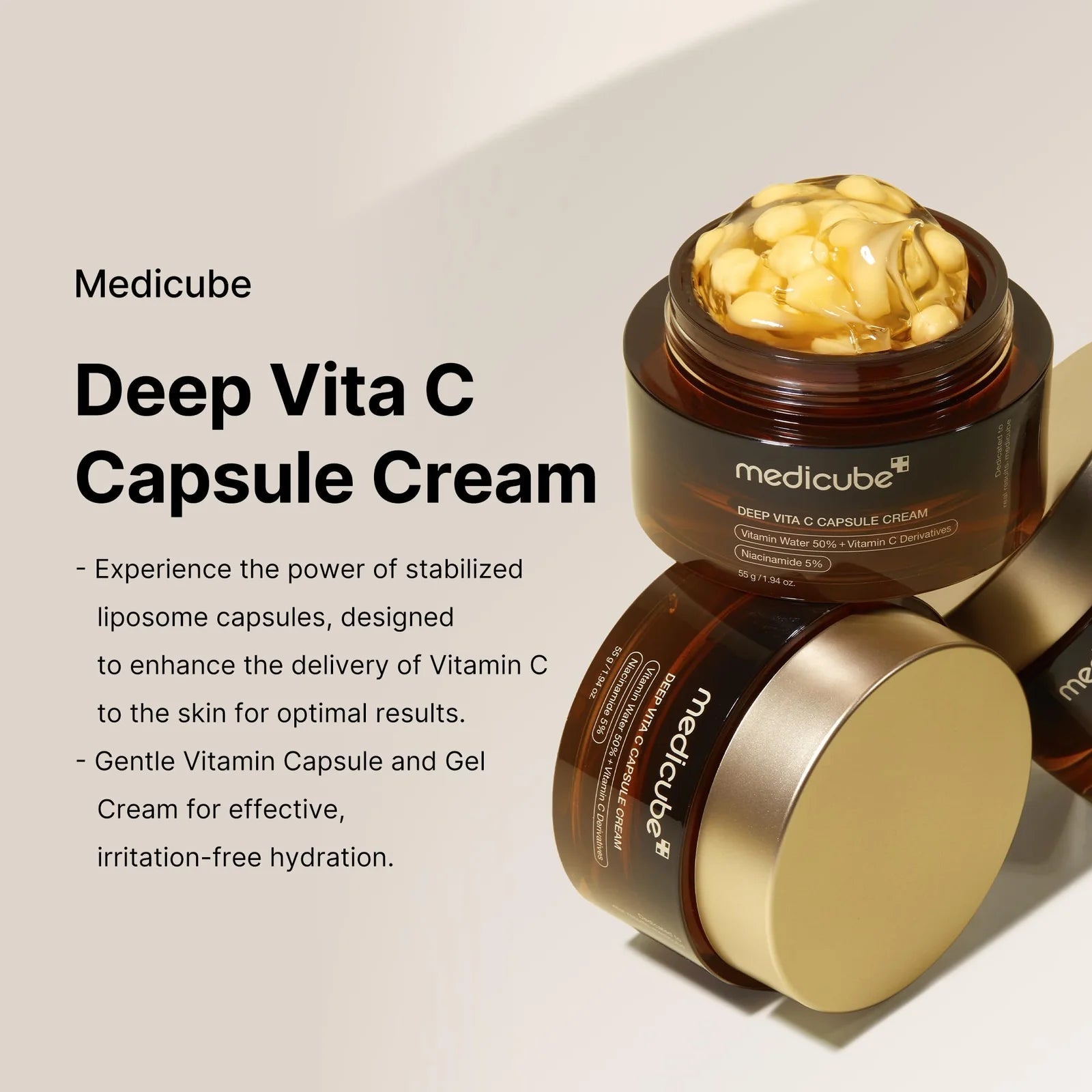 Medicube Deep Vitamin C Golden Capsule Face Moisturizer
