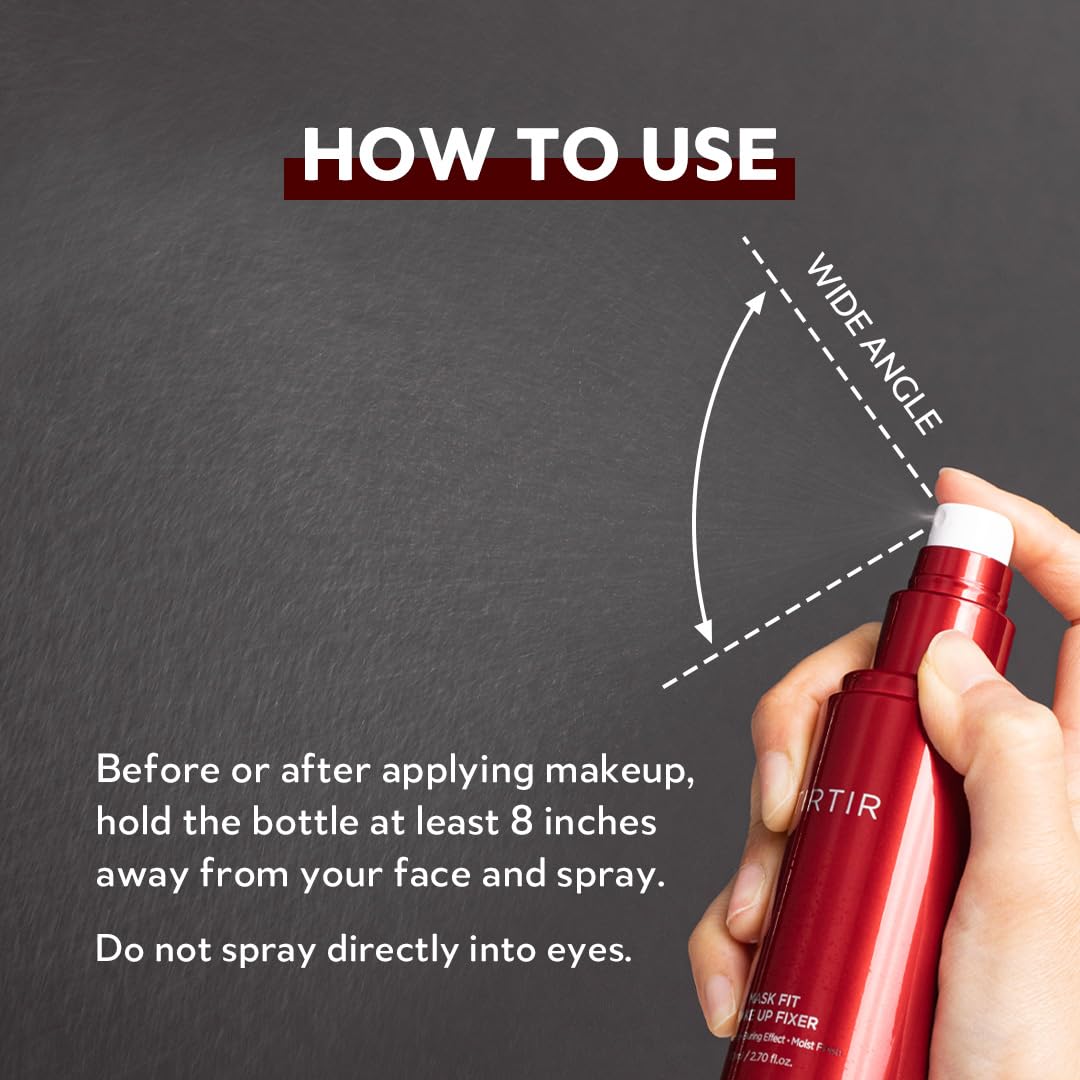 TIRTIR Mask Fit Make-up Fixer, 24H Long Lasting Makeup Finishing Setting Spray