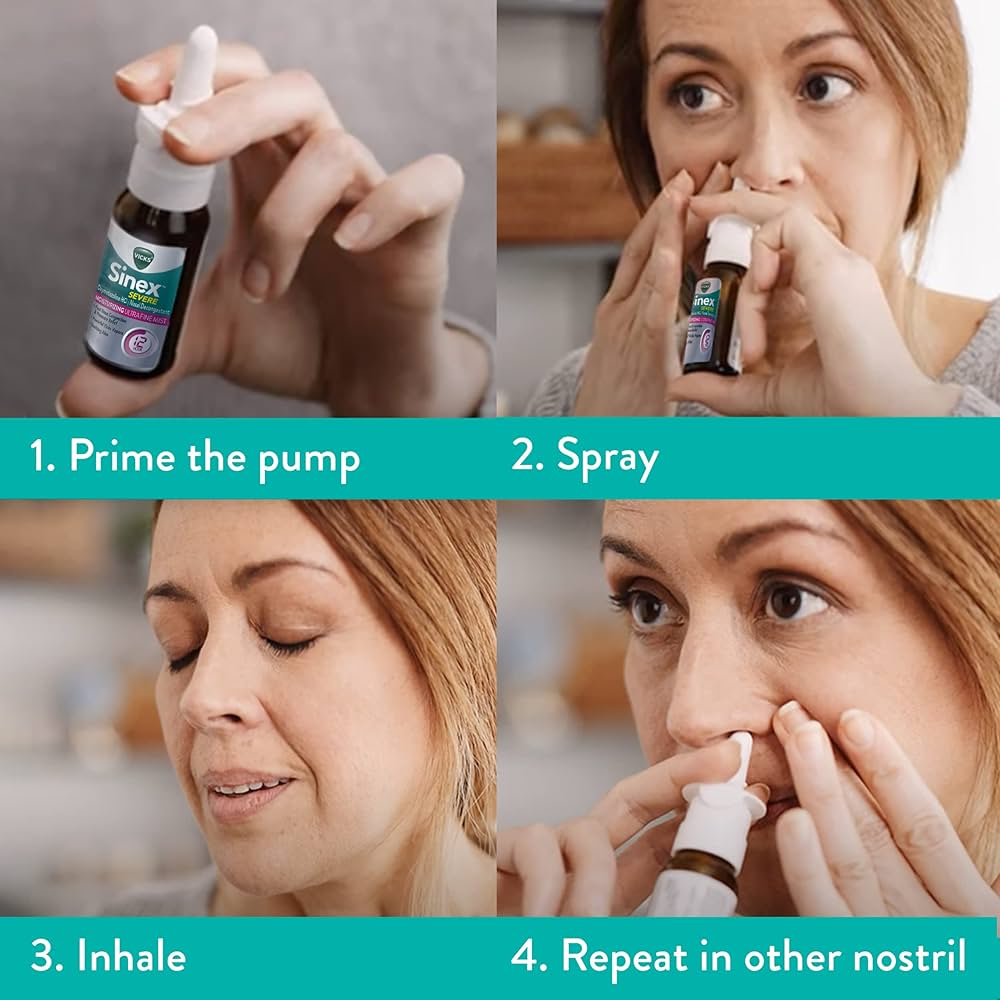 Vicks Sinex Severe Nasal Spray with Moisturizing Ultra Fine Mist