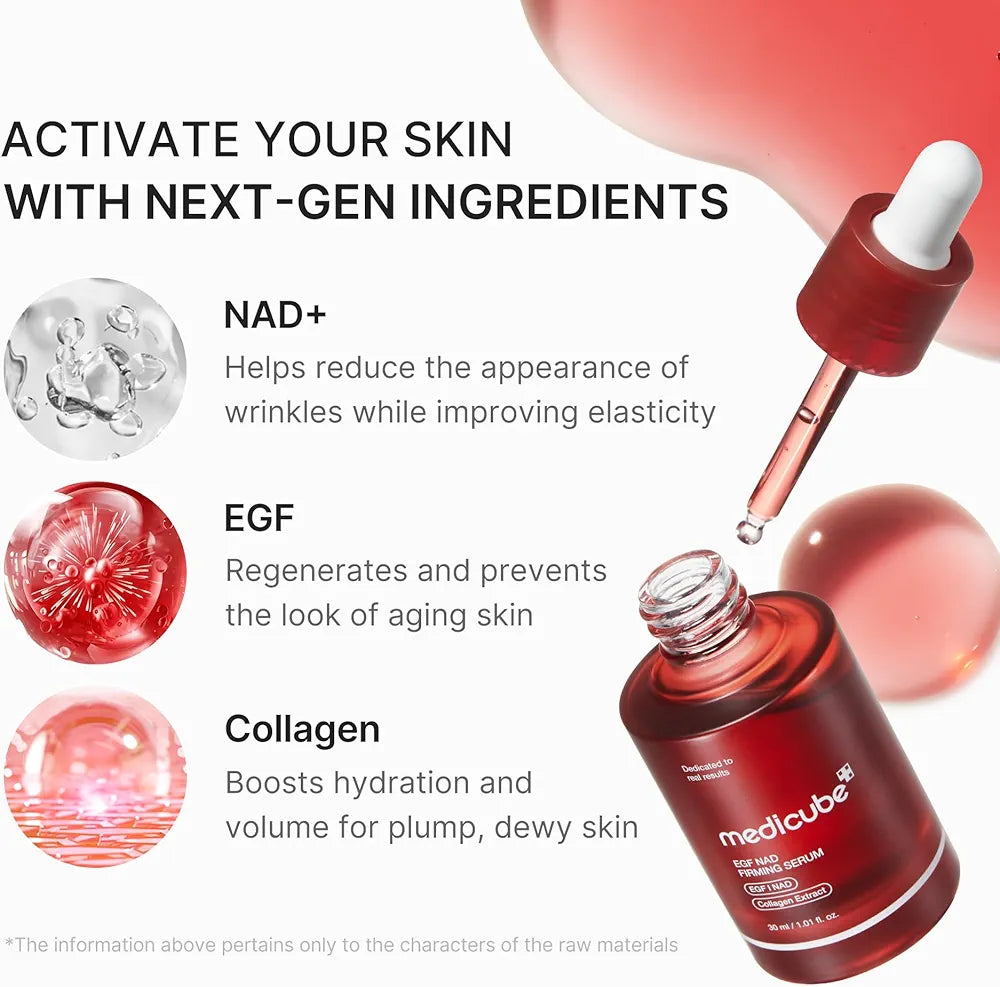 Medicube NAD EGF Firming Serum for Face & Neck | Anti-Aging Serum