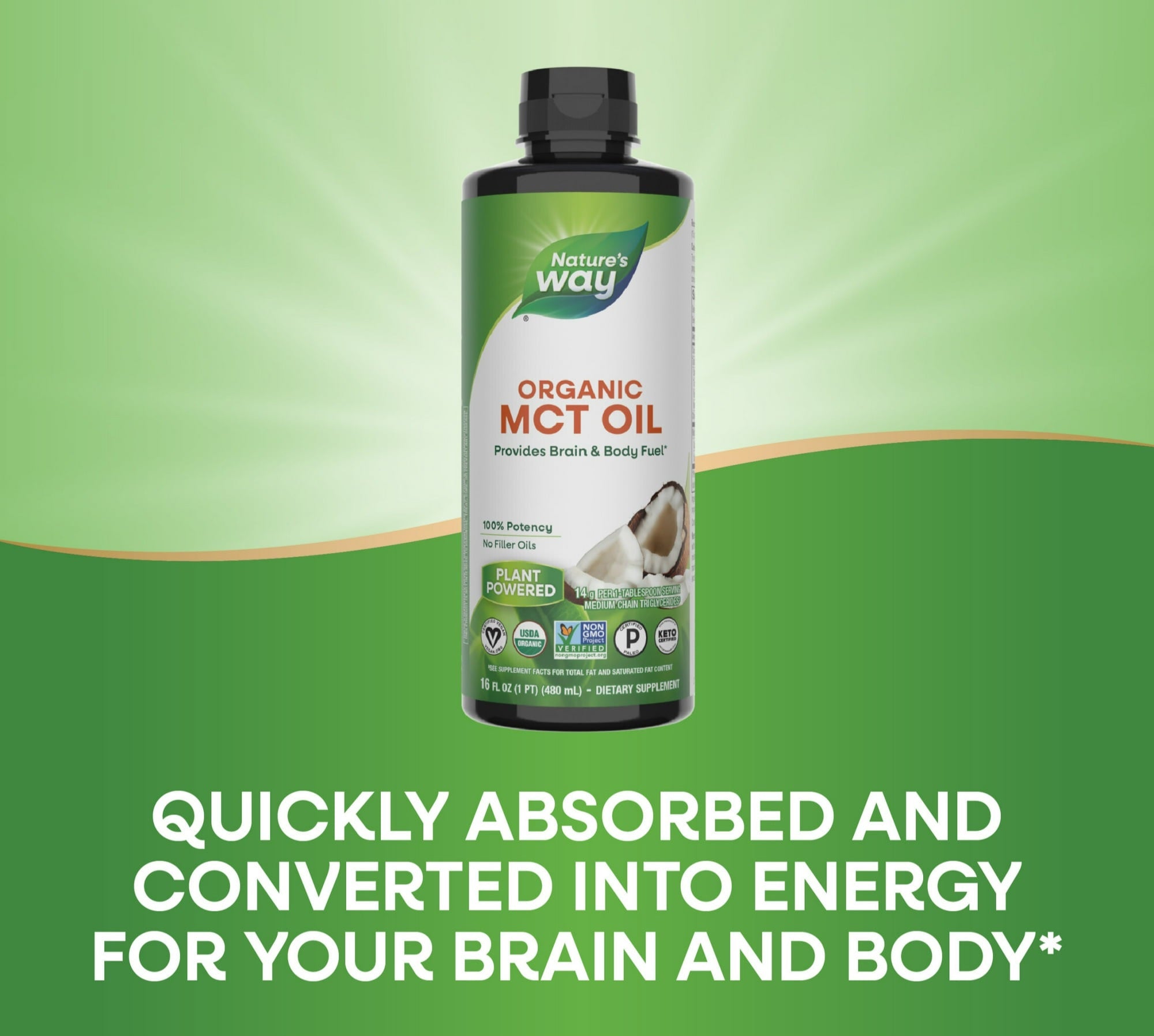 Nature's Way 100% Potency Organic MCT Oil