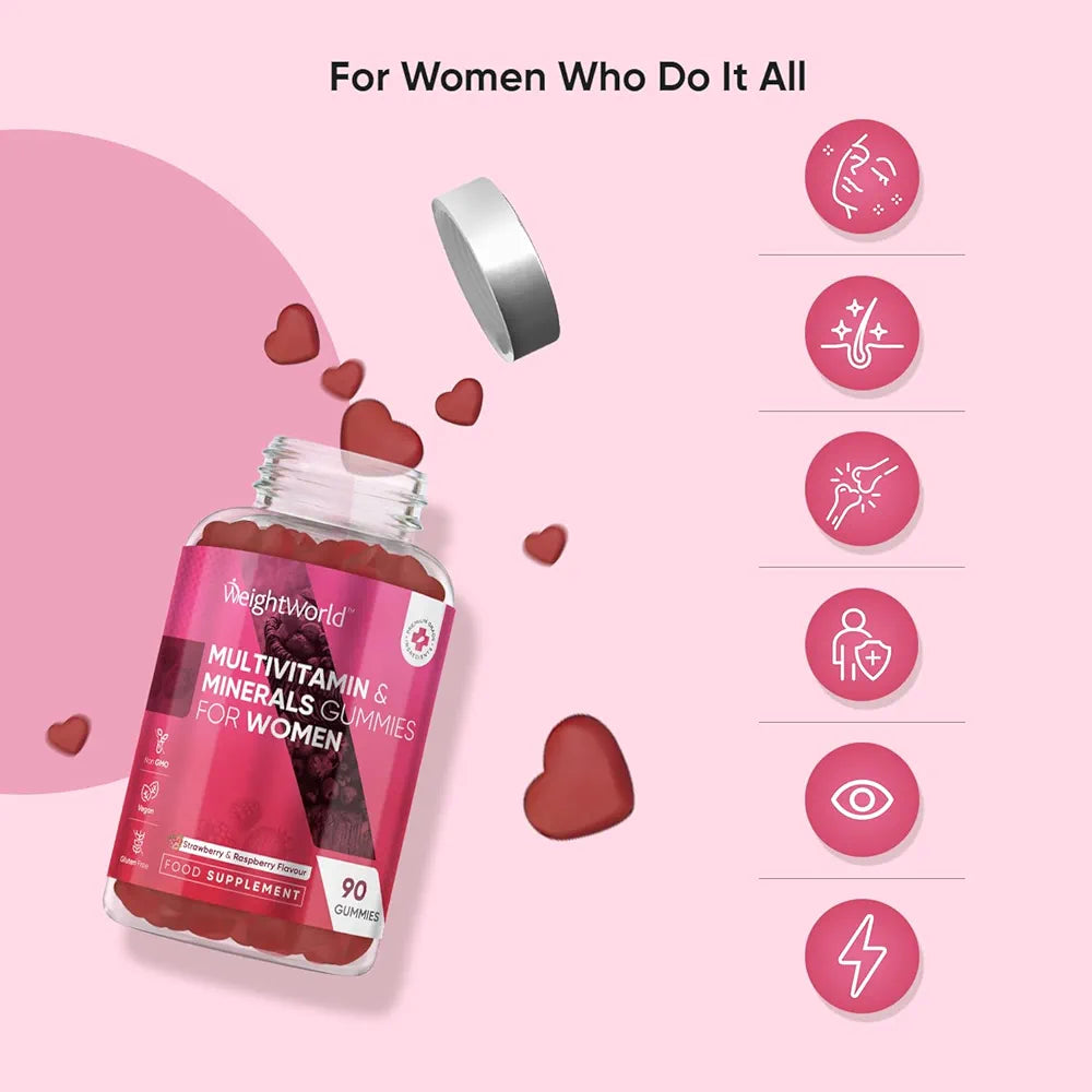 Weightworld Multivitamin Gummies for Women - 90 Vegan Gummies