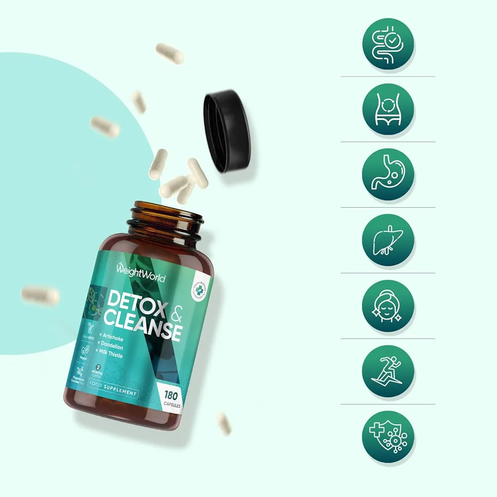 WeightWorld Detox & Cleanse - 180 Capsules, 2 Months