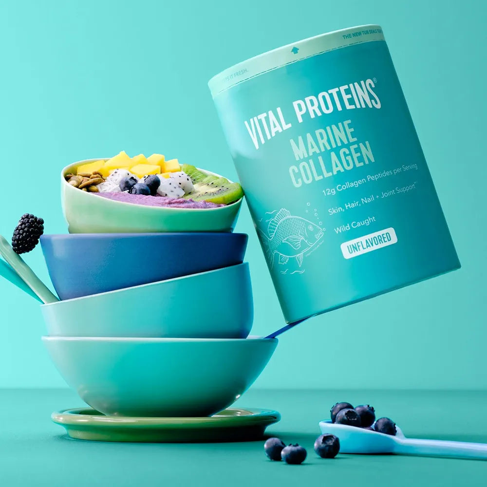 Vital Proteins Marine Collagen Peptides Powder Supplement for Skin Hair Nail Joint