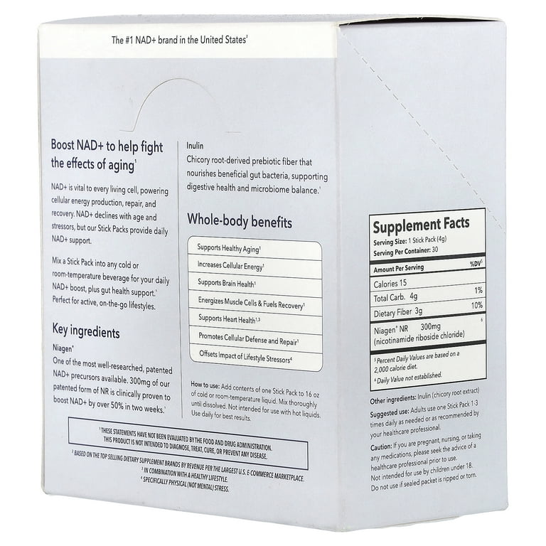 TRU NIAGEN NAD+ Booster Nicotinamide Riboside Mixing Powder for Cellular Energy, Repair & Healthy Aging