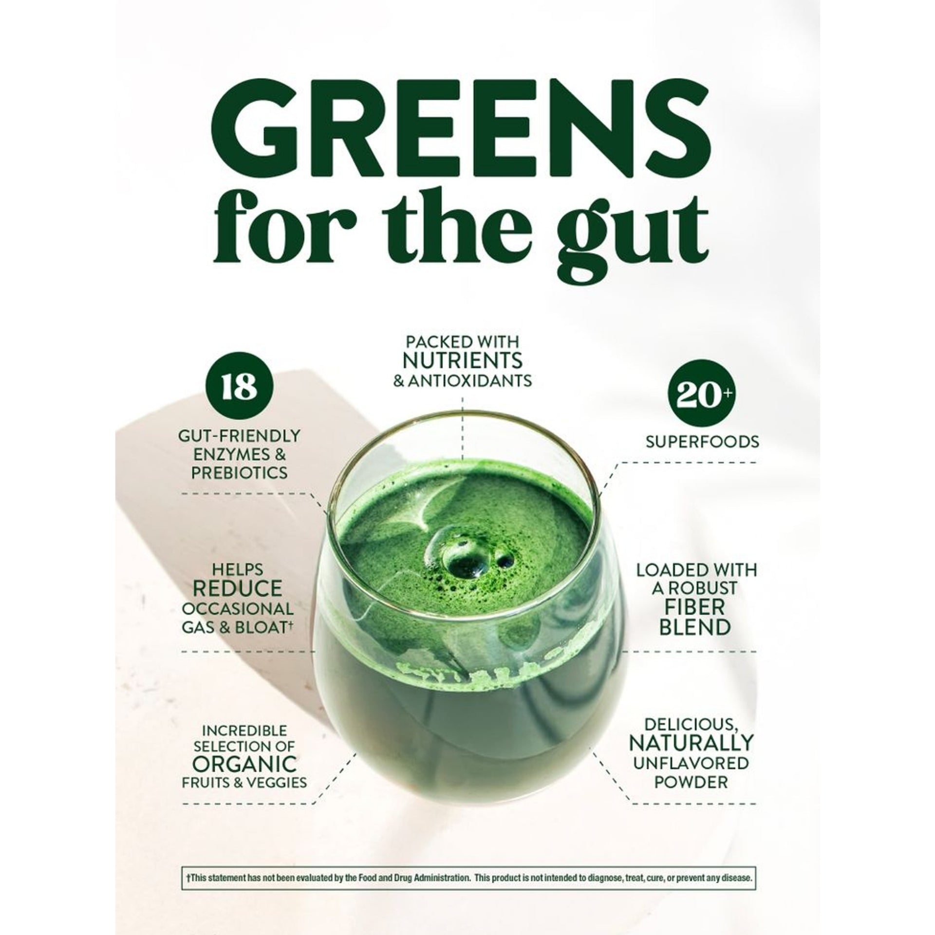 Nature's Truth Organic Greens Powder 30 SERVINGS