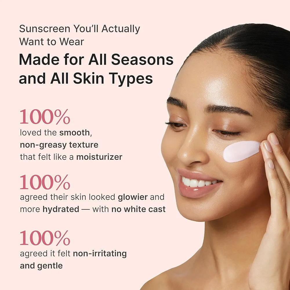 medicube Sunscreen No Cast Just Glow Collagen | SPF 50 Broad Spectrum Face Sunscreen