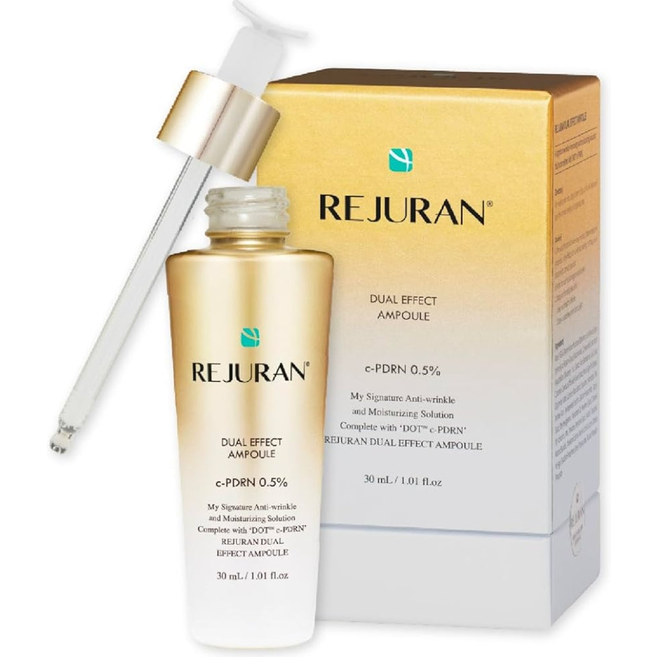 Rejuran Dual Effect Ampoule c-PDRN® 0.5% Rejuvenating Serum for Visible Firmness & Barrier Support -