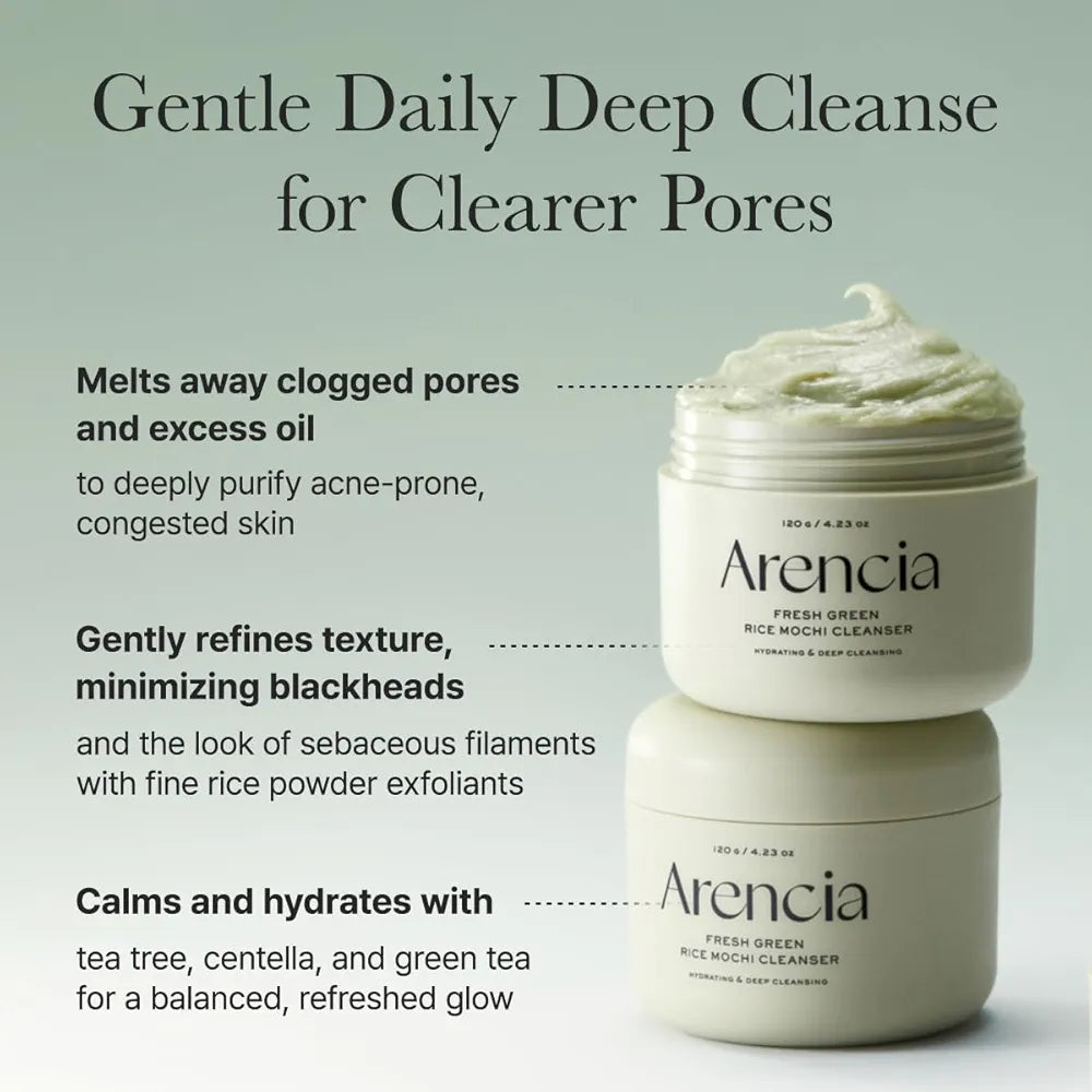 Arencia Fresh Green Rice Mochi Cleanser