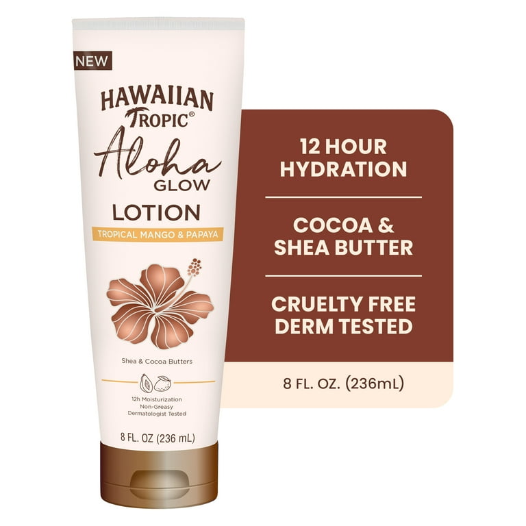 Hawaiian Tropic Glow Lotion, Tropical Mango & Papaya