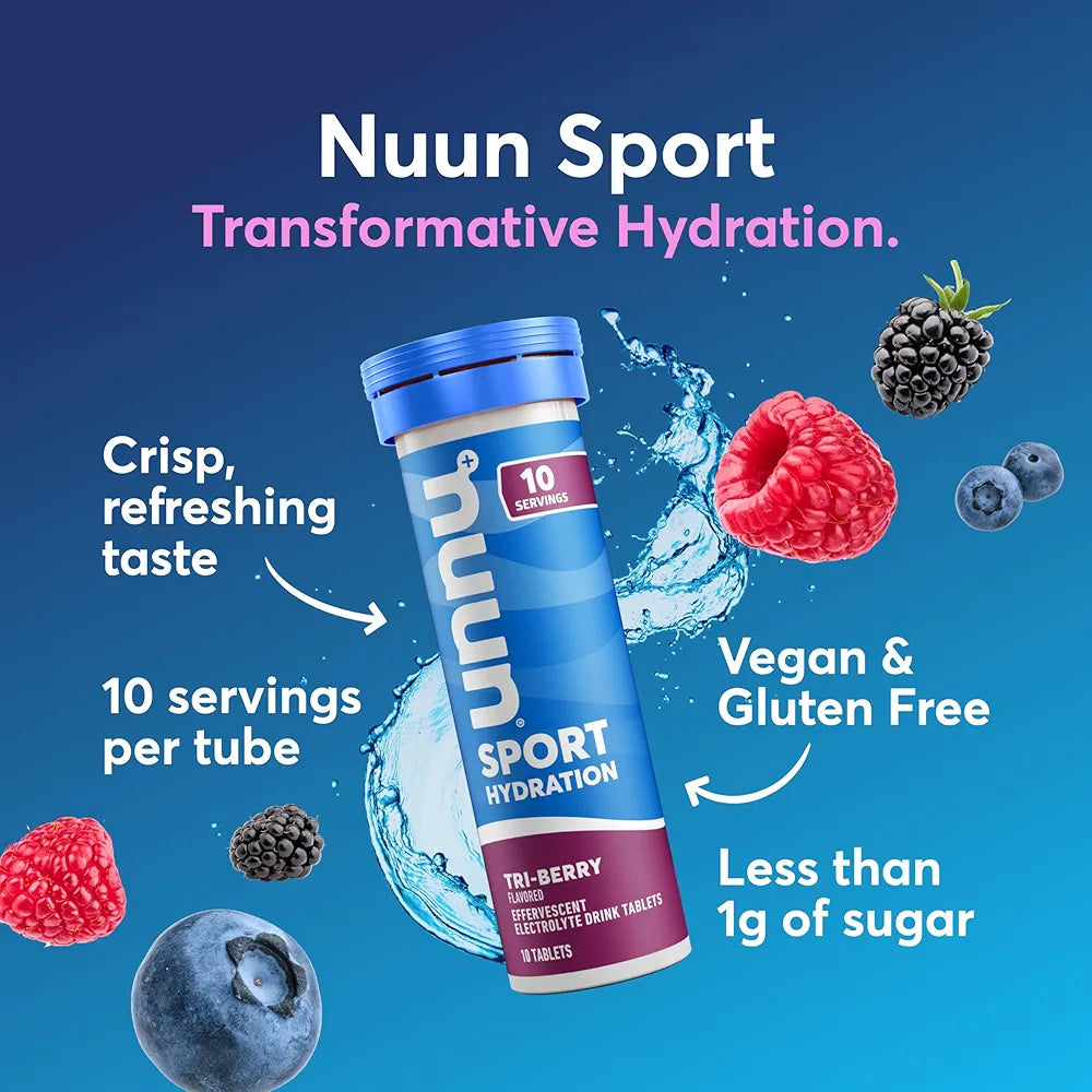 Nuun Electrolyte Drink Tabs Tri Berry- 10 effervescent tablets