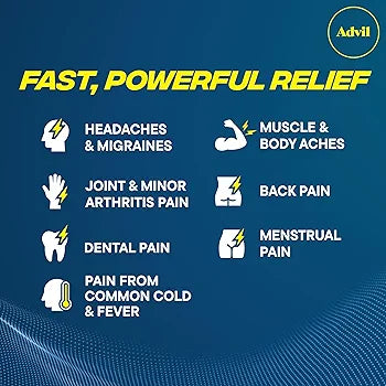 Advil Liqui-Gels minis Pain Reliever and Fever Reducer, 50x2 Liquid Filled Capsules