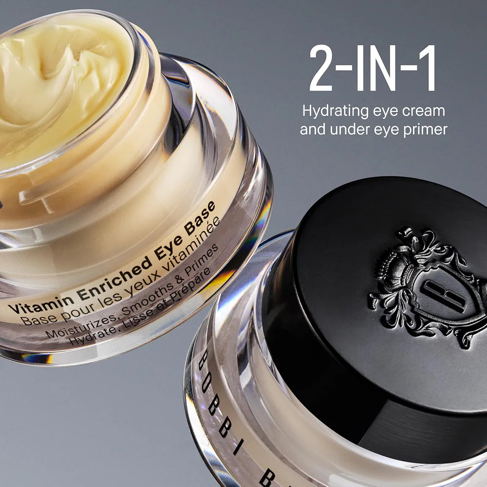 Bobbi Brown Vitamin Enriched Eye Base | 2-in-1 Hydrating Under-Eye Cream and Eye Makeup Primer