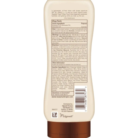 Hawaiian Tropic Sheer Touch Lotion Sunscreen, Moisturizing Broad-Spectrum Protection, SPF 30