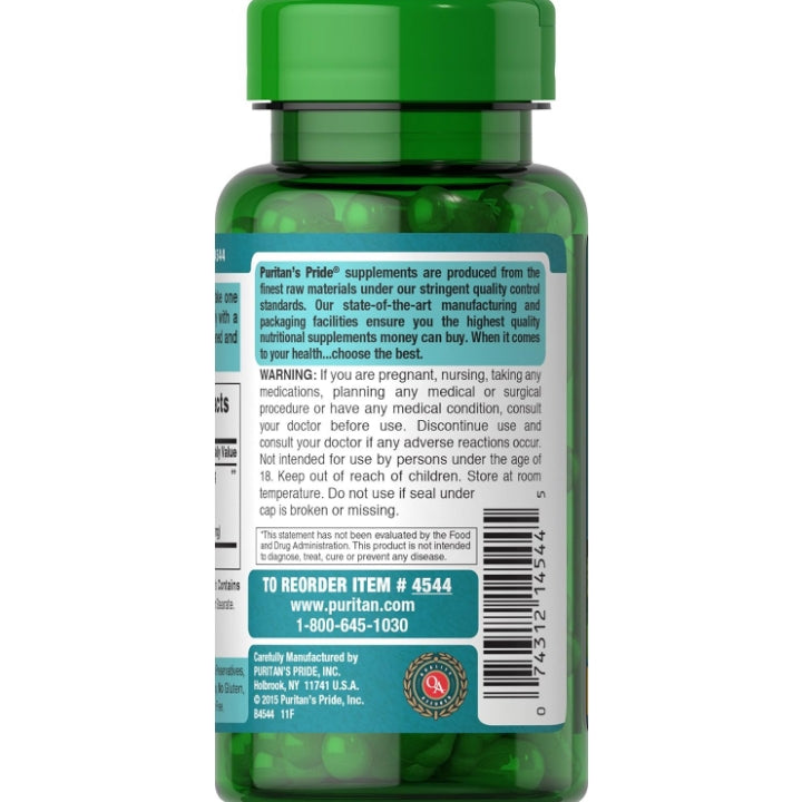 Puritan's Pride Ginkgo Biloba Standardized Extract 120 mg-100 Capsules