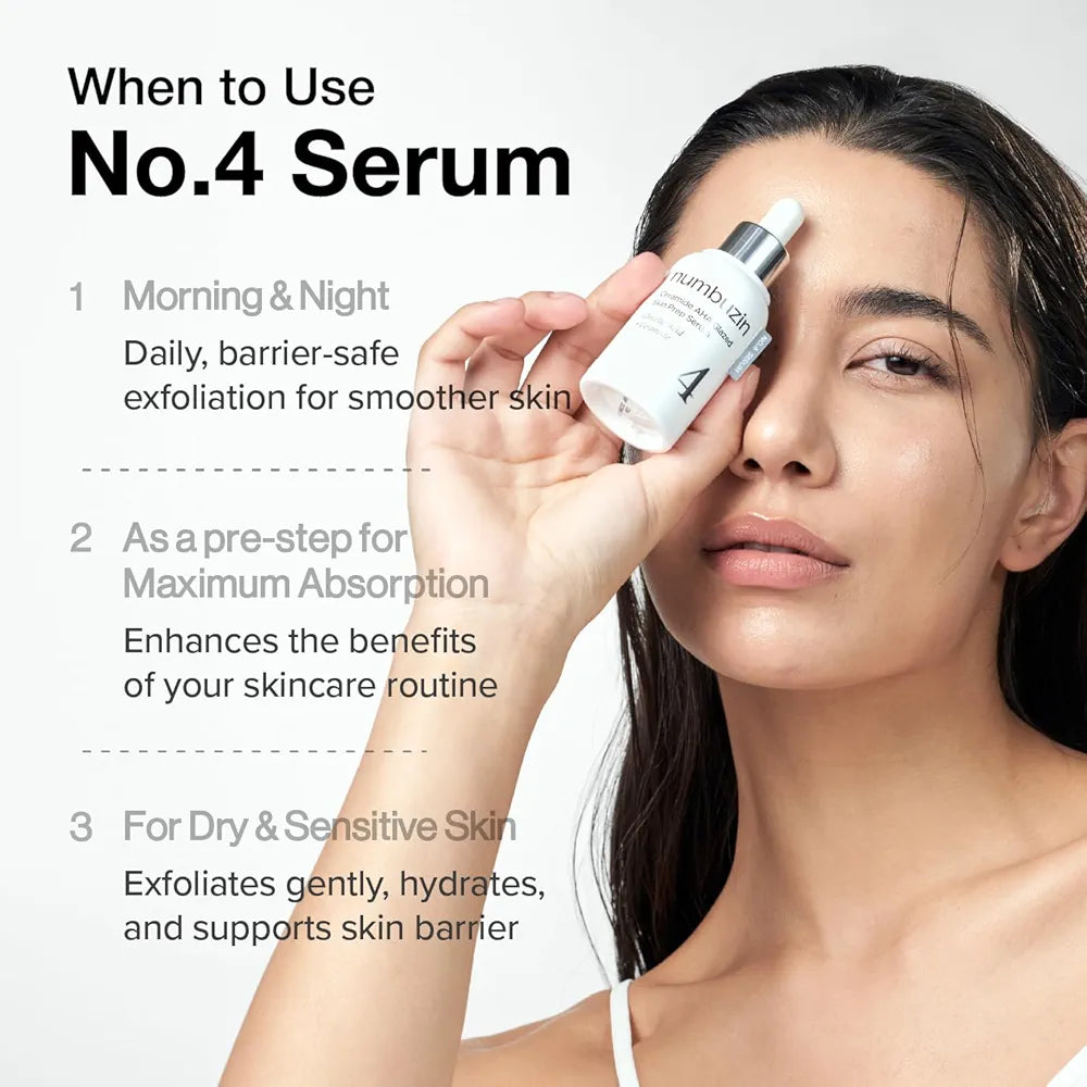 numbuzin No.4 Ceramide AHA PHA Glazed Skin Prep Serum