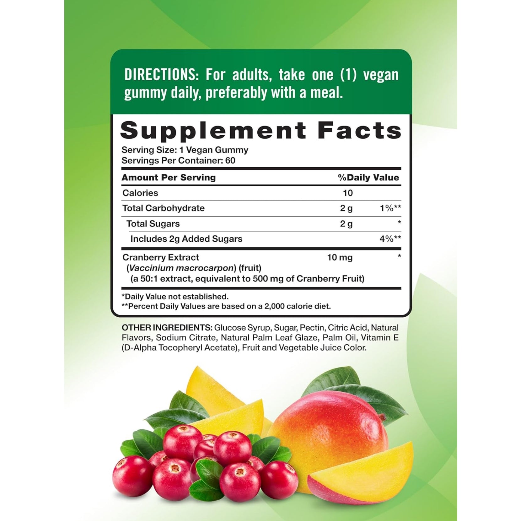 Nature's Truth Cranberry Gummies | 60 Count