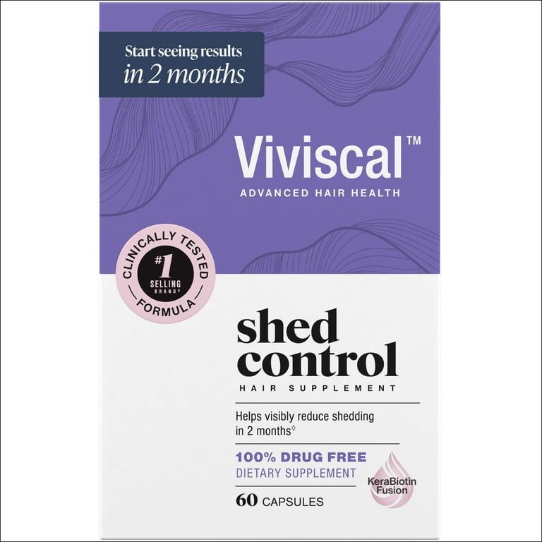 Viviscal Shed Control Hair Growth Supplement, Keratin Nutrient Complex, 60 Tablets