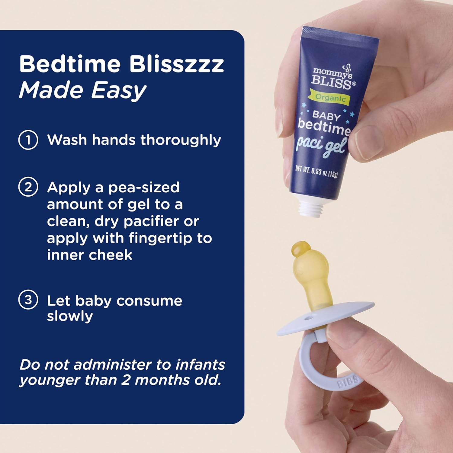 Mommy's Bliss Organic Baby Bedtime Paci Gel, Promotes Restful Sleep