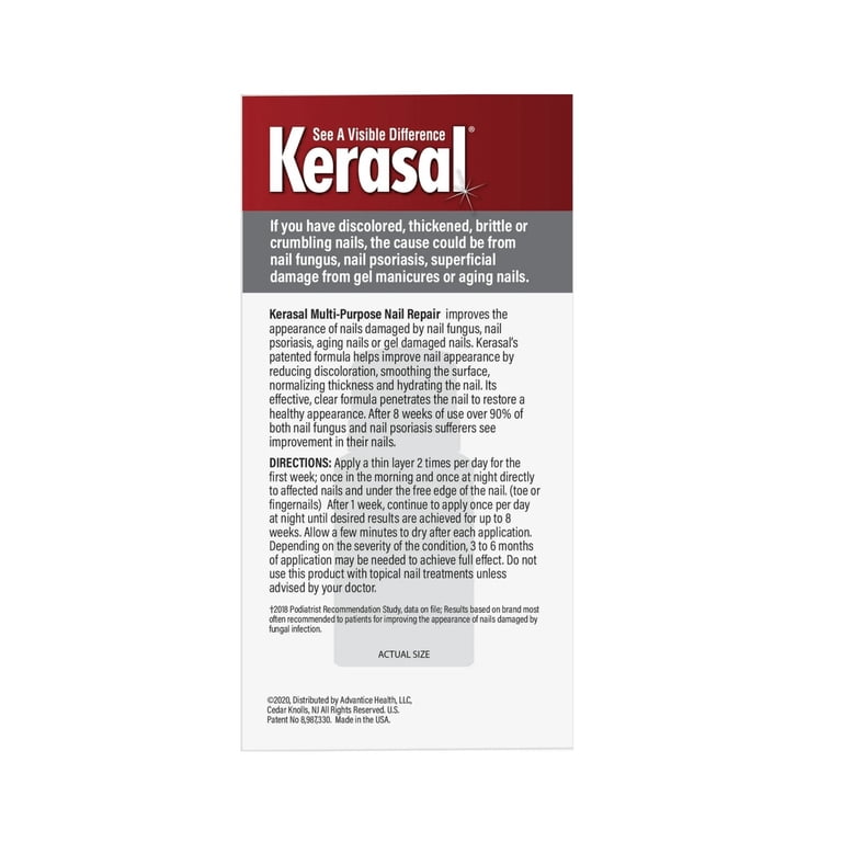 Kerasal Multi-Purpose Nail Repair, Nail Solution for Discolored and Damaged Nails