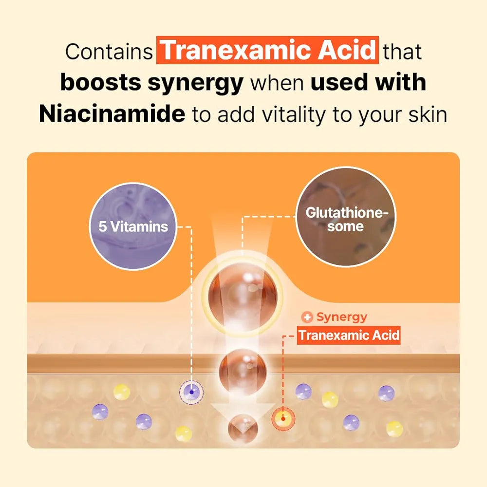 MAKE P:REM Glutamin Antioxidant Radiance Serum, Dark Spot Serum with Glutathione & Vitamins