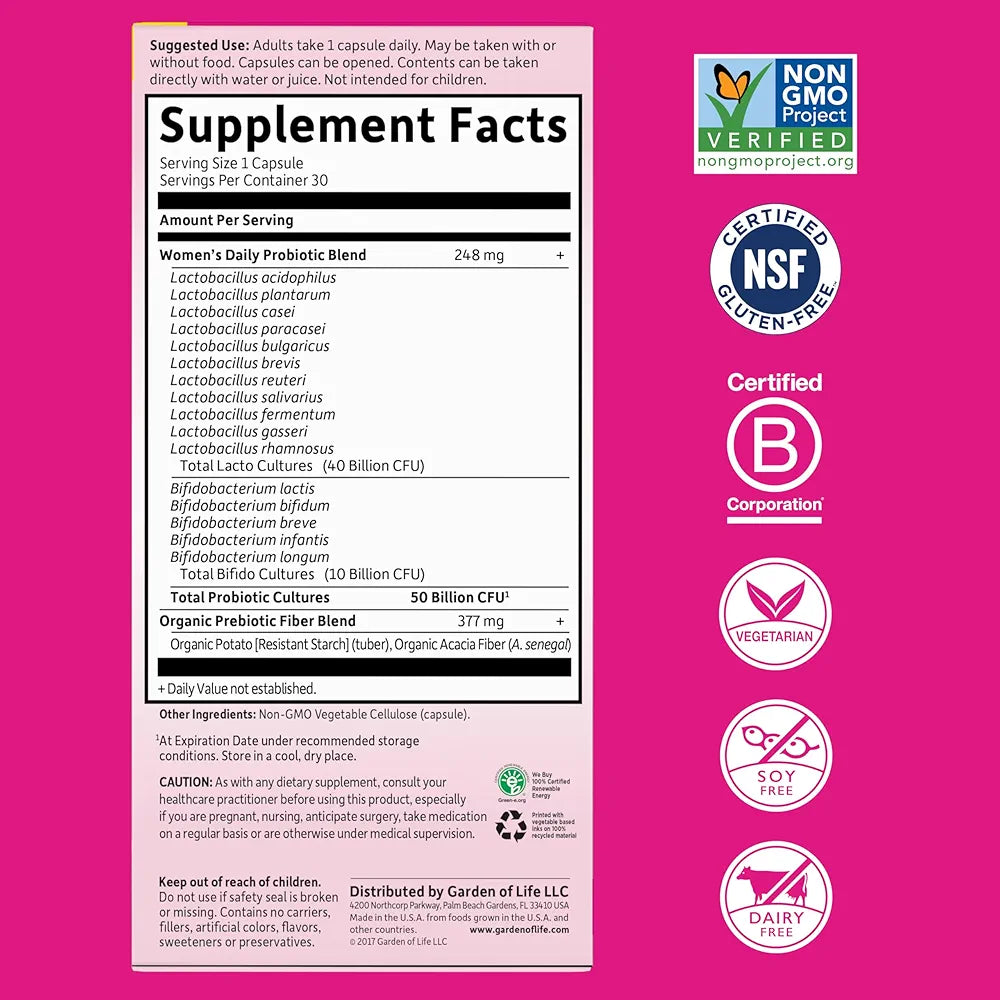 Dr. Formulated Women's Probiotics Once Daily