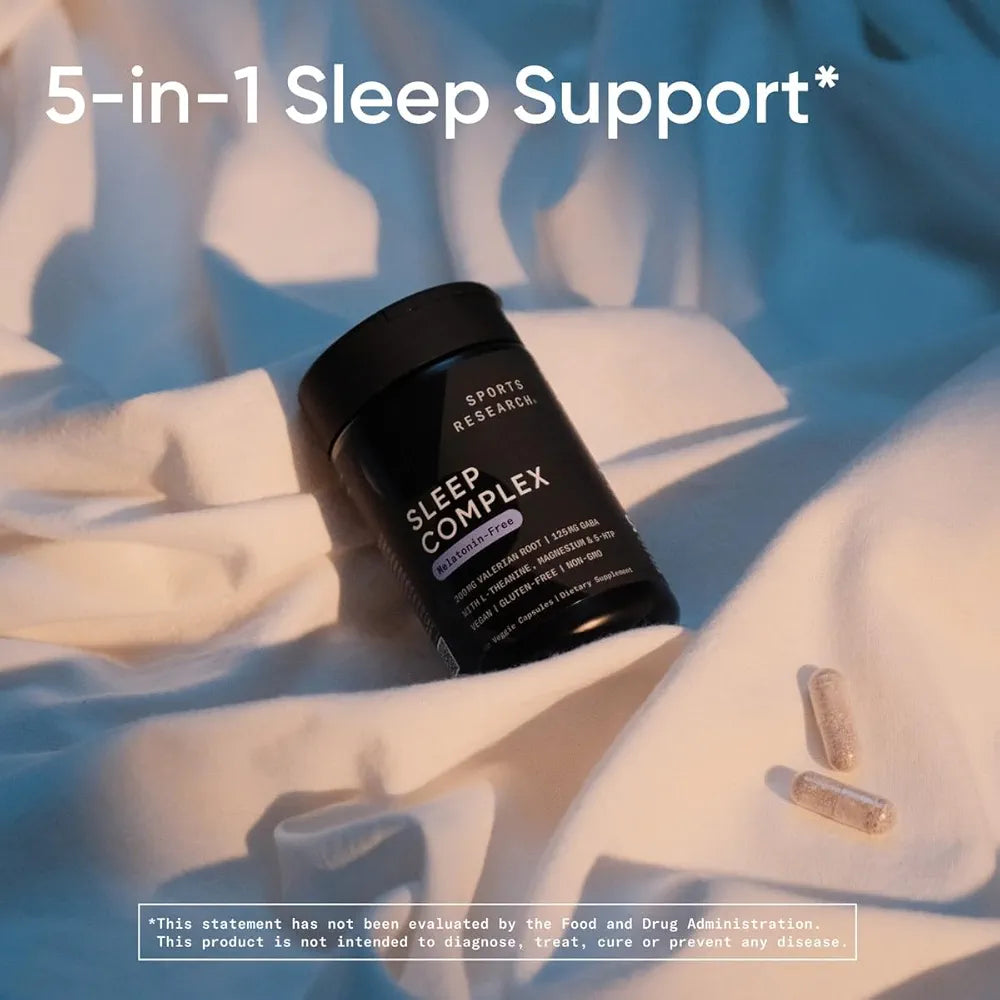 Sports Research® Sleep Complex- Melatonin-Free Vegan Capsules