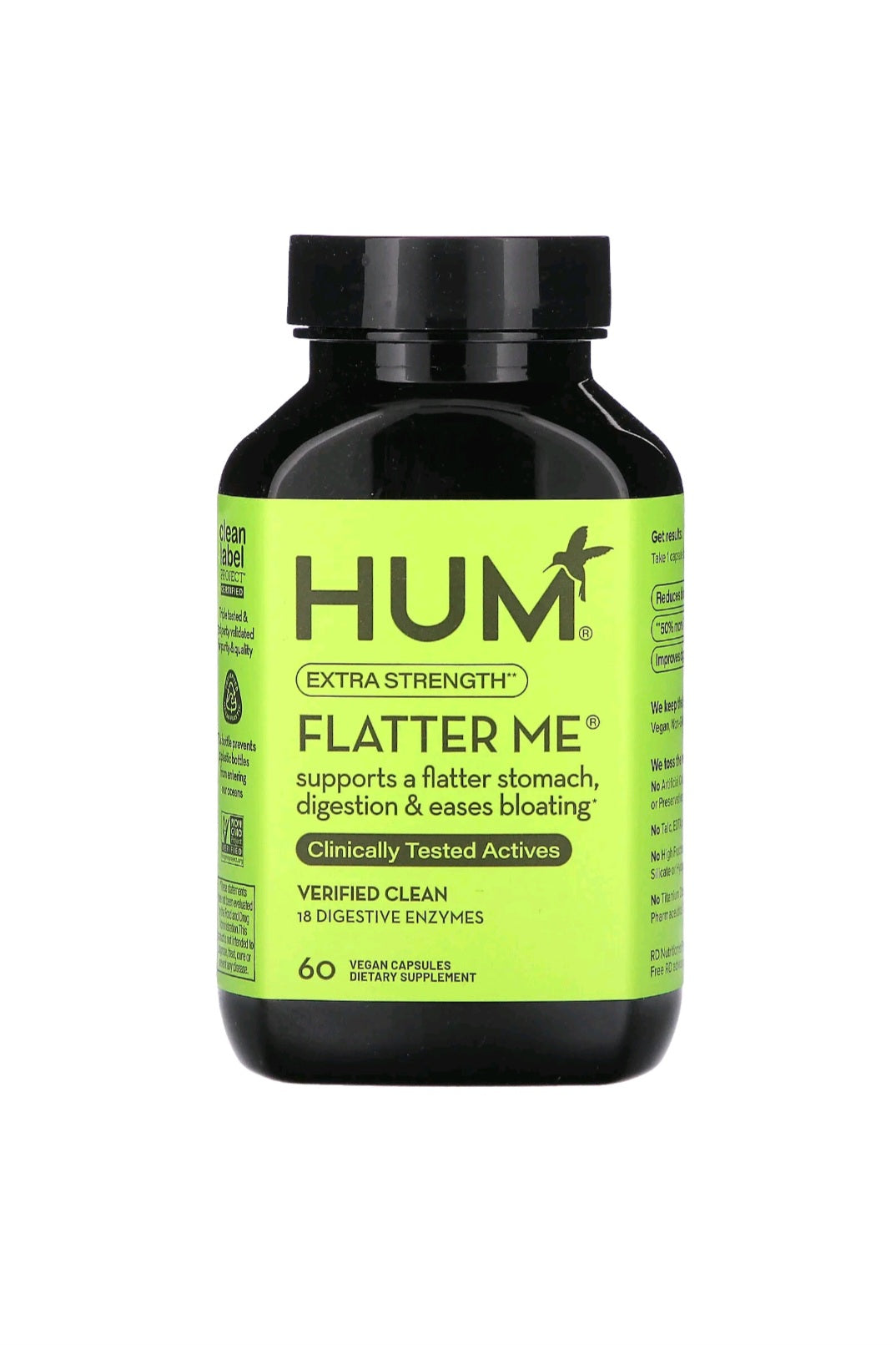 HUM Flatter Me Extra Strength Digestive Enzymes