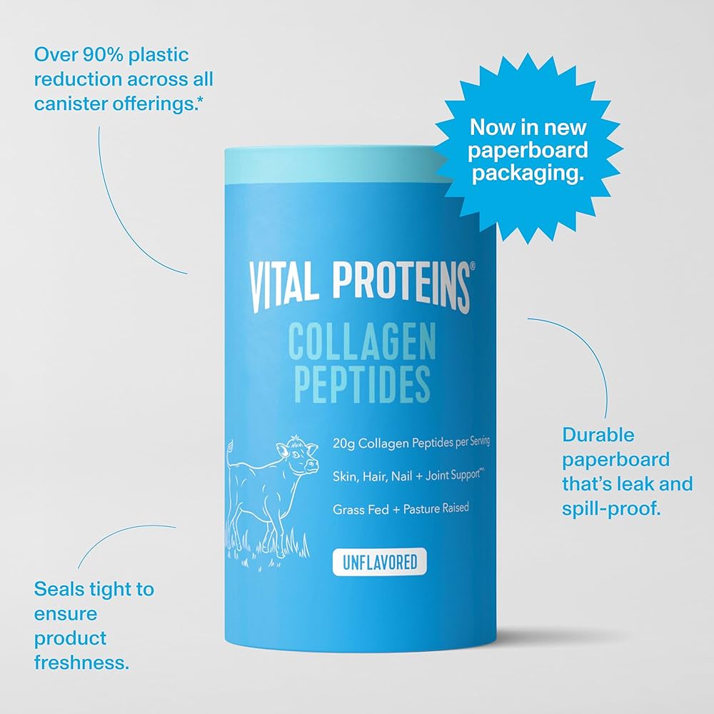 Vital Proteins Collagen Peptides Powder, Promotes Hair, Nail, Skin, Bone and Joint Health