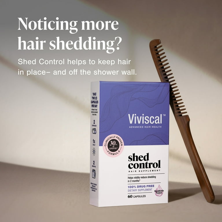Viviscal Shed Control Hair Growth Supplement, Keratin Nutrient Complex, 60 Tablets