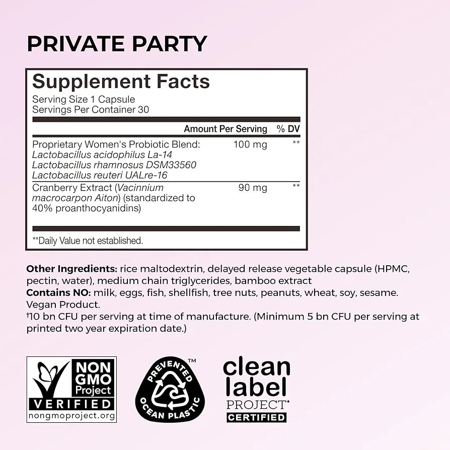 HUM Private Party Vaginal Probiotics for Women
