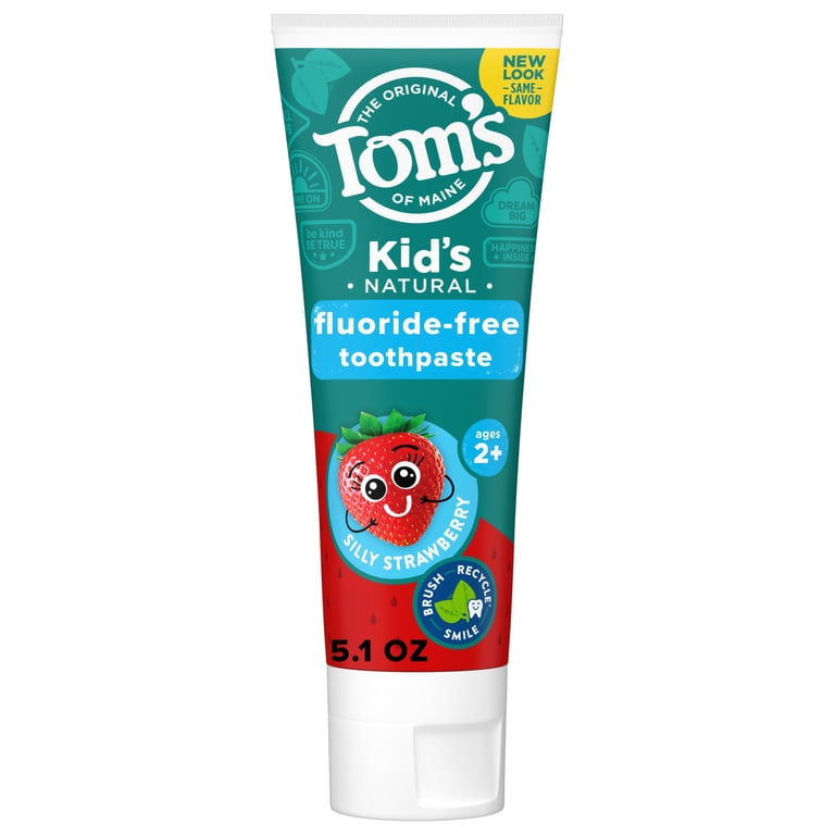 Tom's of Maine Kids Fluoride-Free Natural Toothpaste, Silly Strawberry