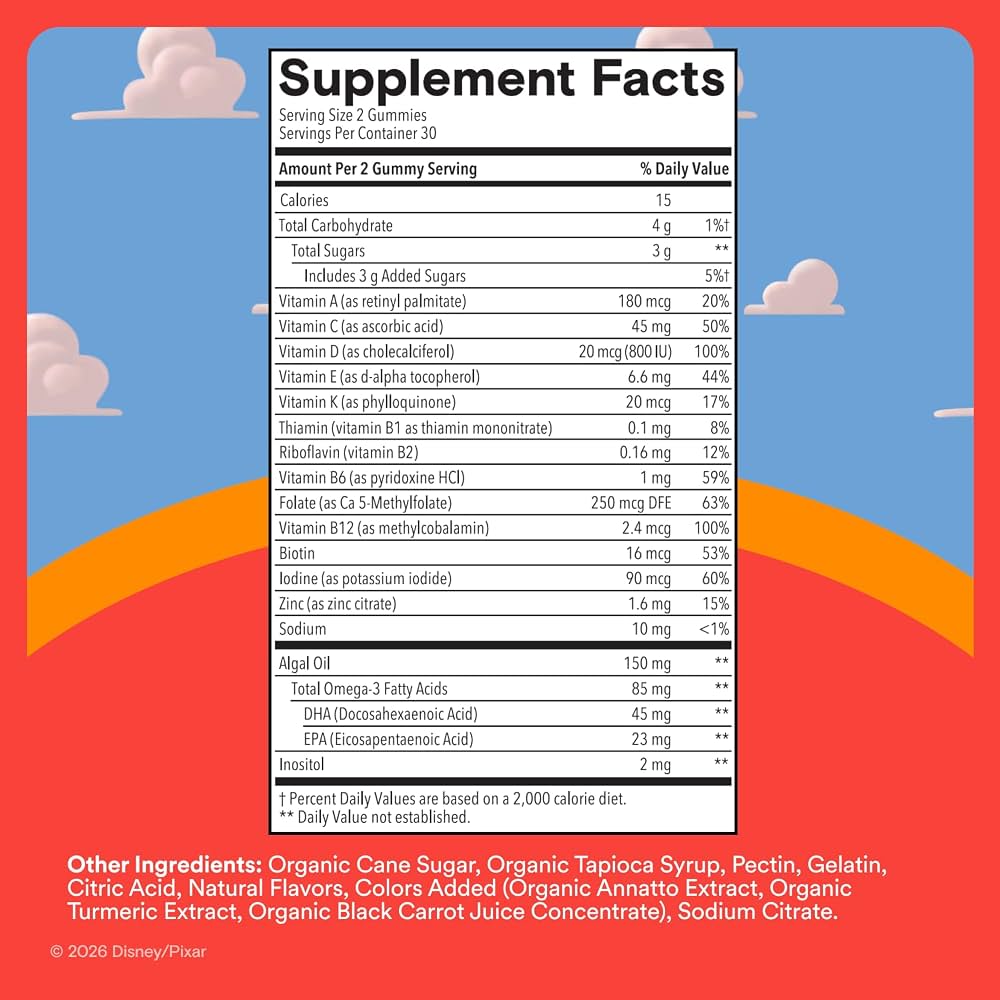 SmartyPants Kids Multivitamin Gummies with Omega 3