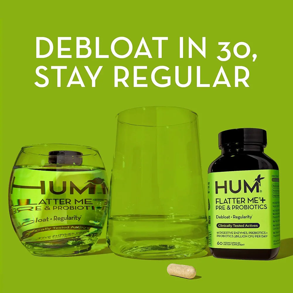 HUM Flatter Me Extra Strength Digestive Enzymes