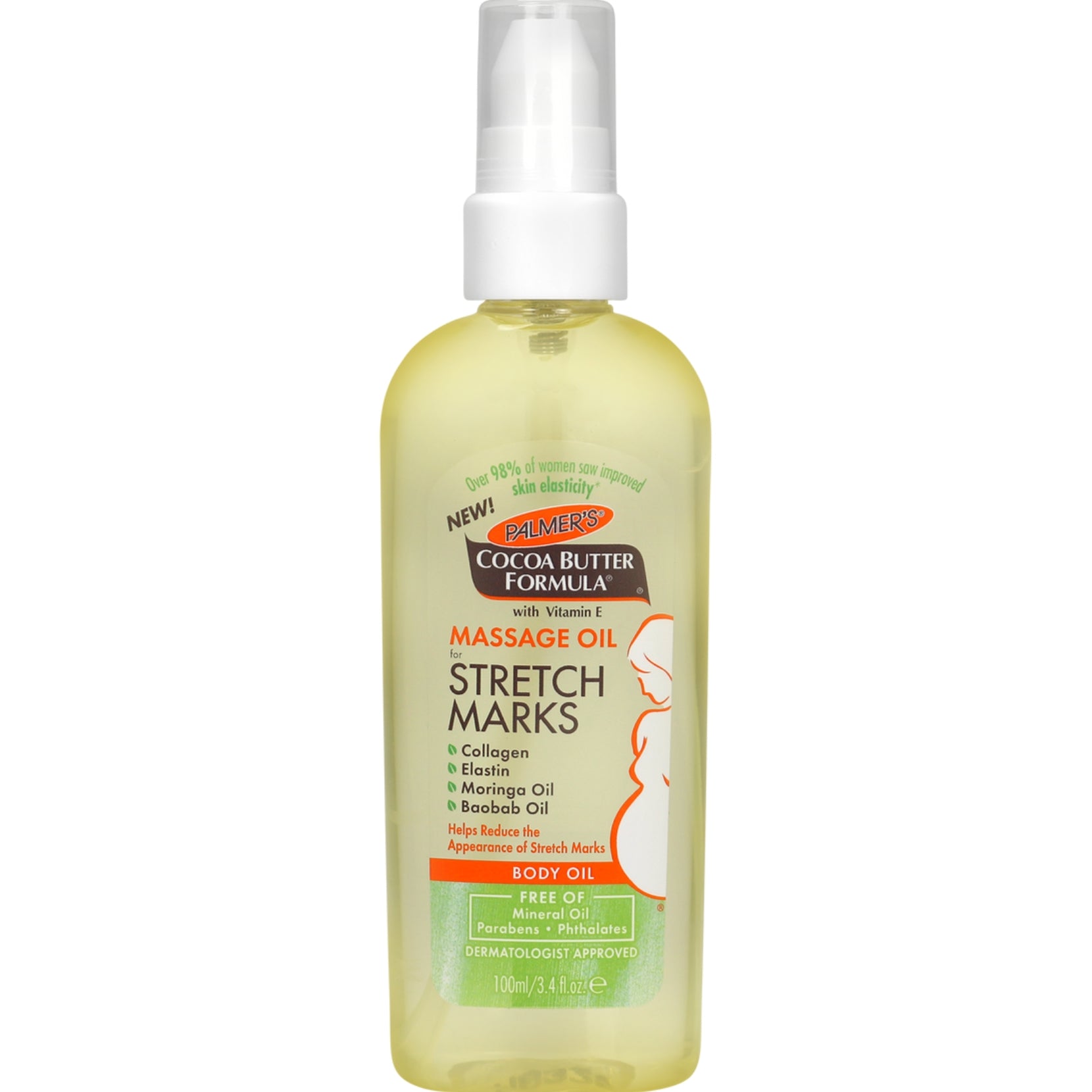 Palmer's Cocoa Butter Formula Massage Oil for Stretch Marks and Pregnancy Skincare