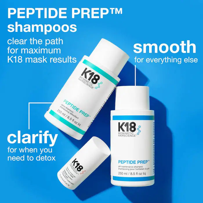 K18 Biomimetic Hairscience
PEPTIDE PREP™ Clarifying Detox Shampoo 250ML