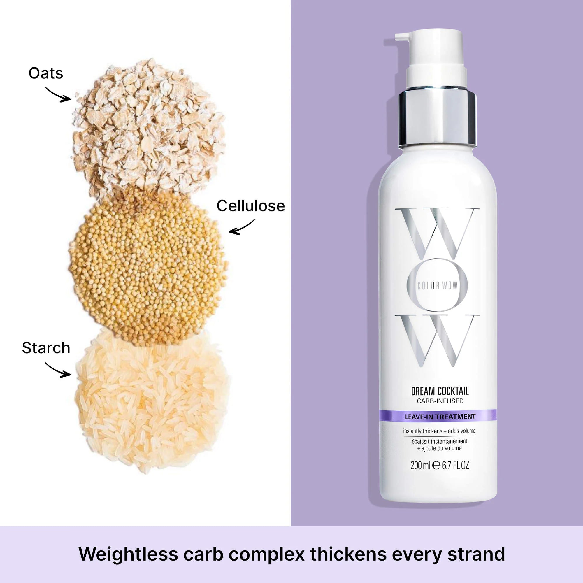 COLOR WOW
Dream Cocktail Carb-Infused Thickening Leave In Treatment
