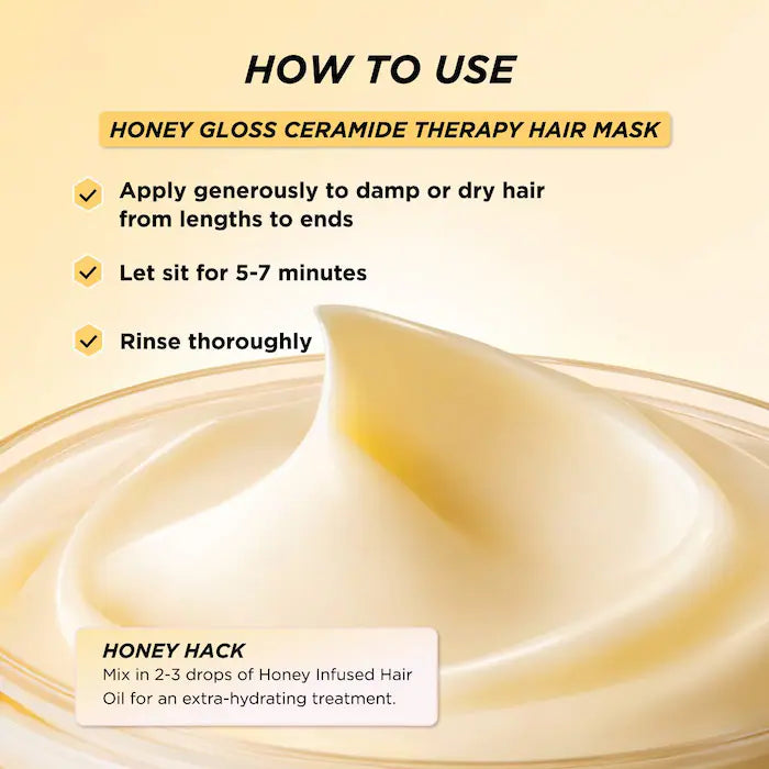 Gisou
Honey Gloss Ceramide Therapy Hydrating Hair Mask