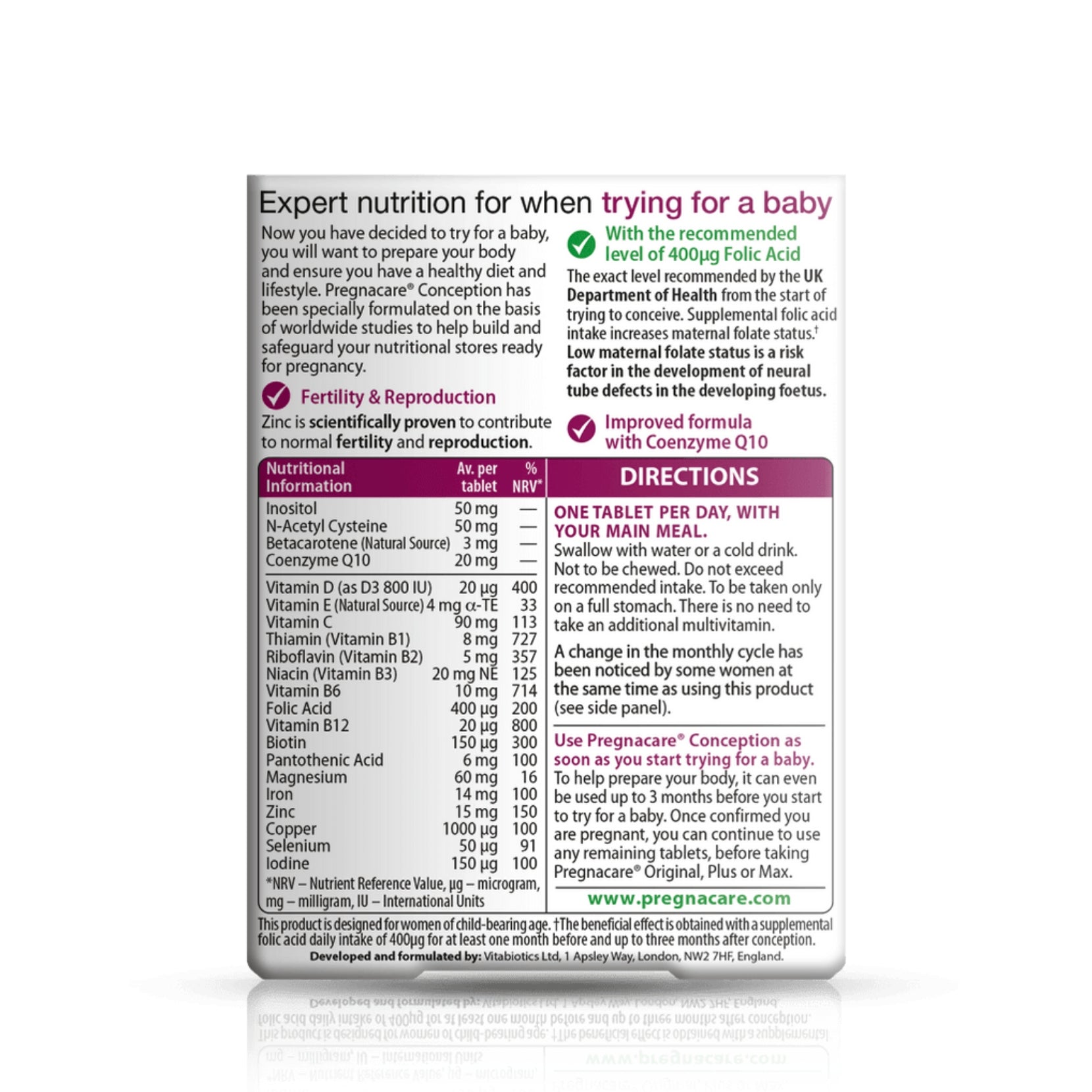 Pregnacare Conception