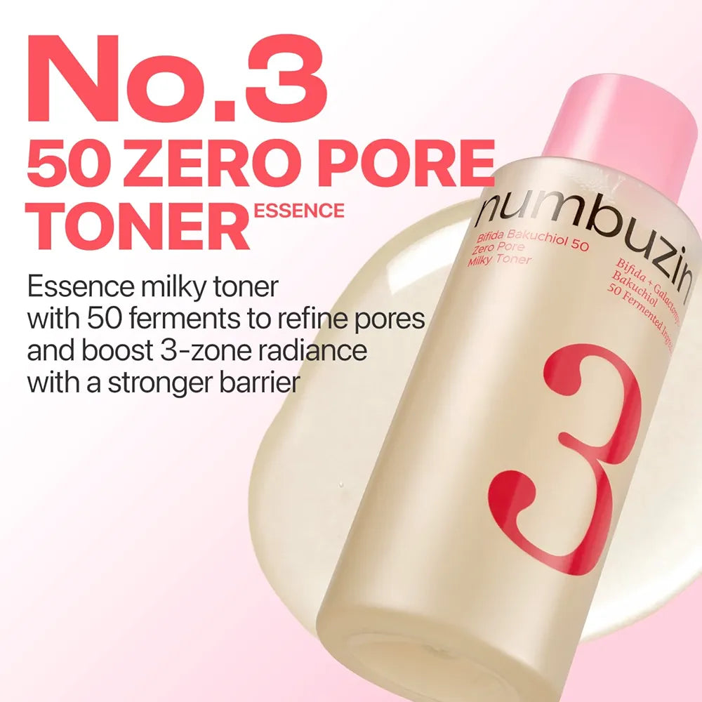 numbuzin No.3 Bifida Bakuchiol 50 Ferments Milky Toner