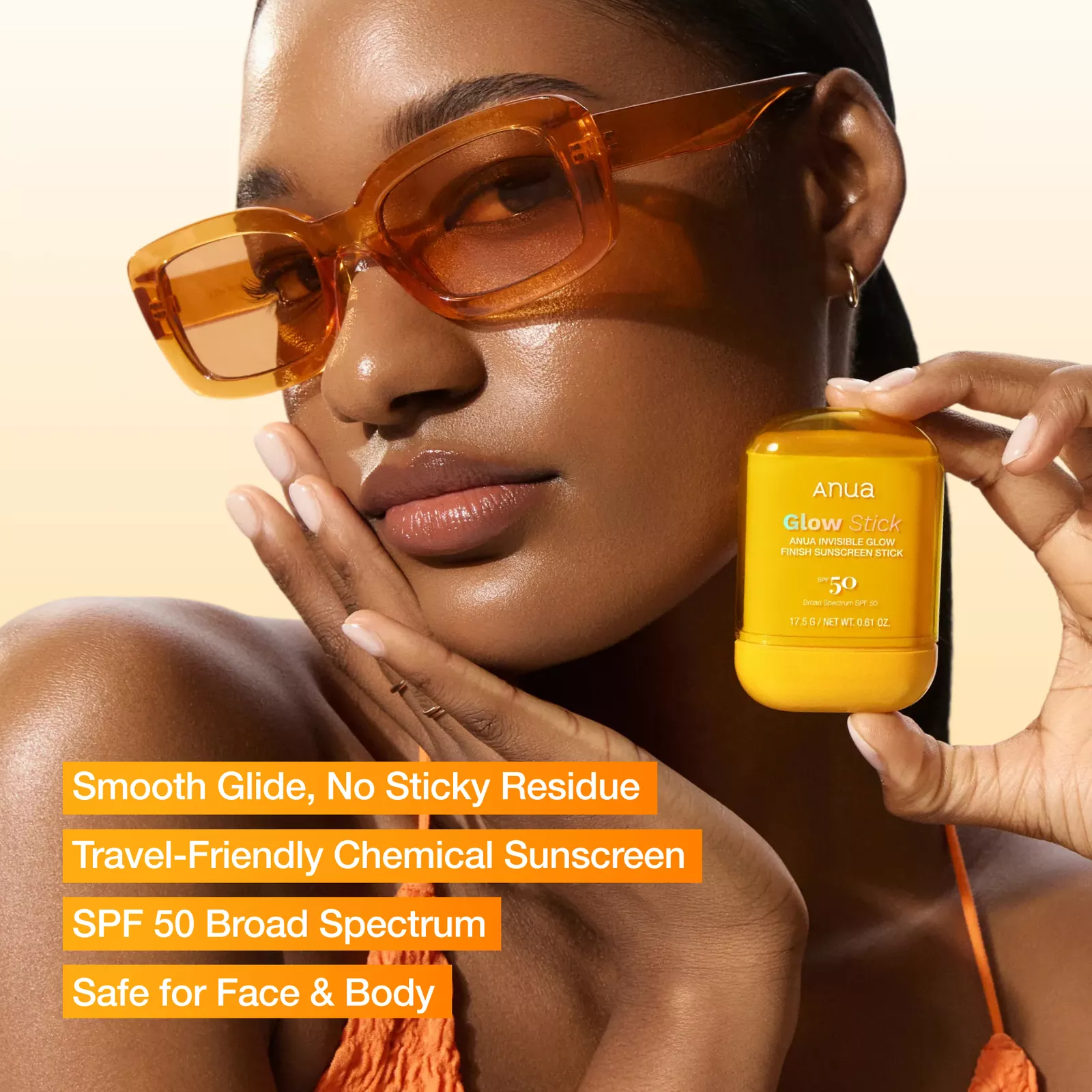 Anua Invisible Glow Finish Sunscreen Stick 18g
