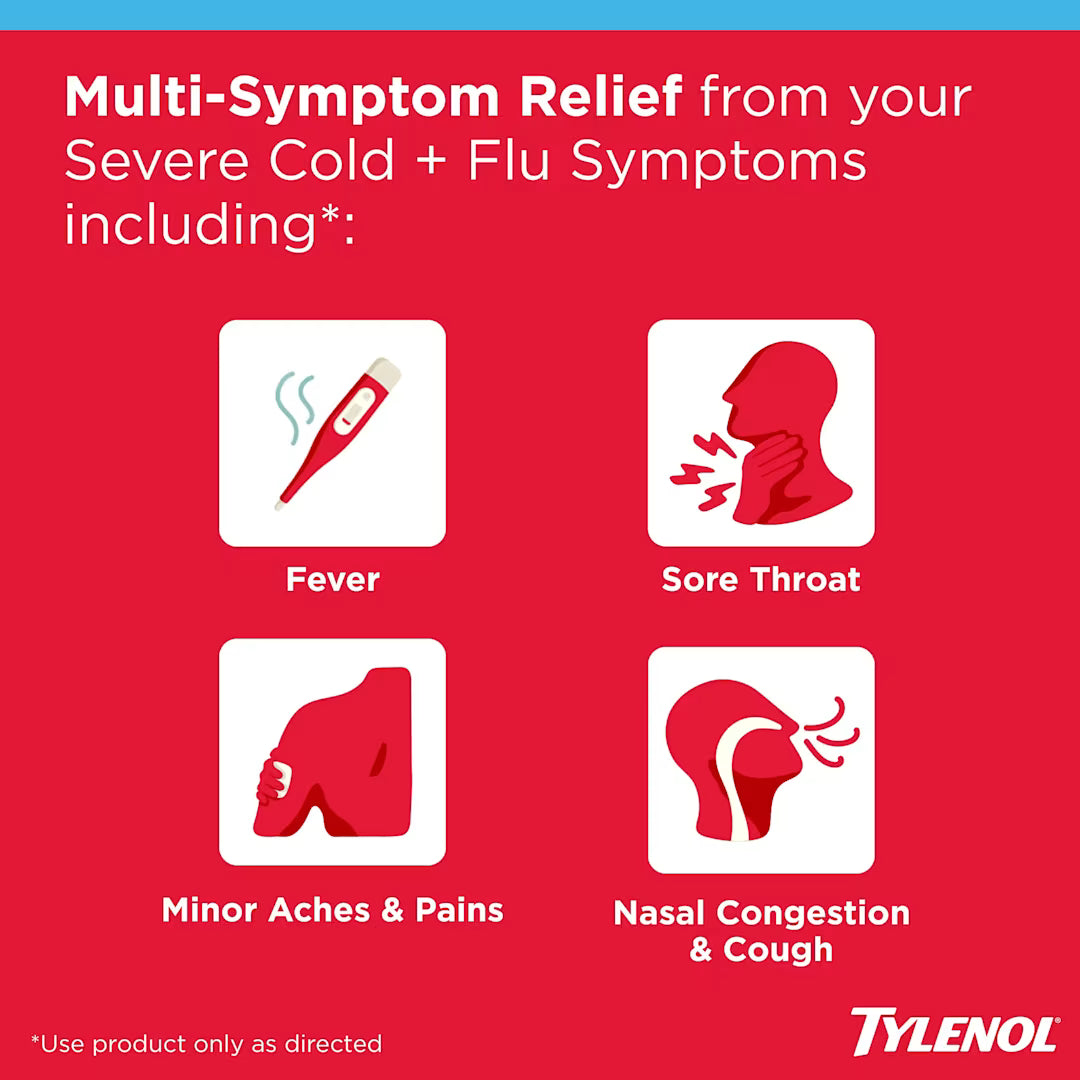 TYLENOL® Cold + Flu 24 Caplets