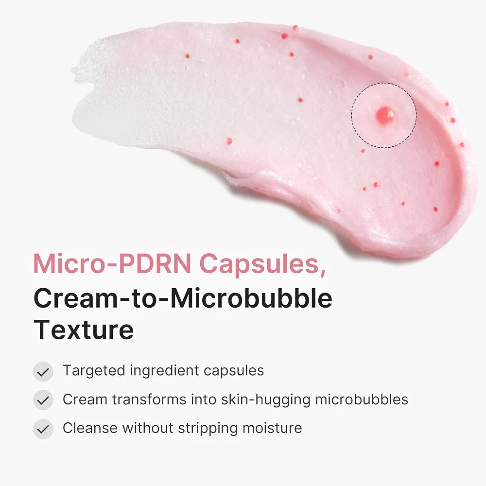 medicube Facial Cleanser PDRN Pink Glutathione Capsule Foam Cleanser